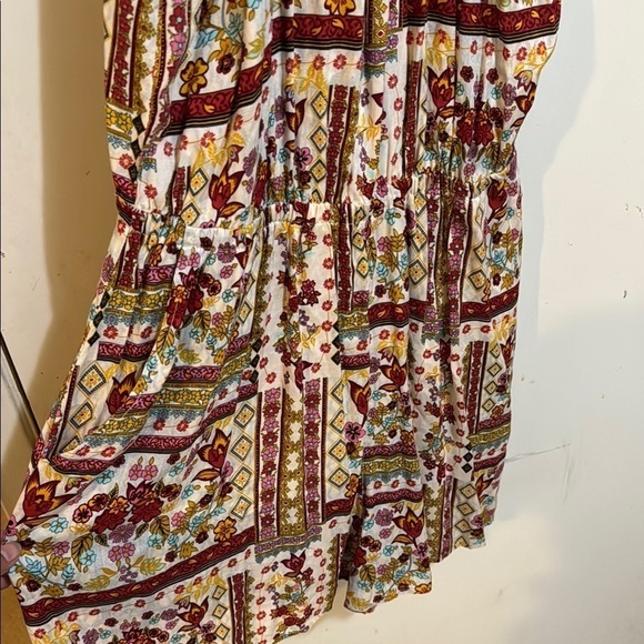 H&M Coachella Collection Multicolored Floral Boho Patchwork Romper Size 12!! - Picture 8 of 10